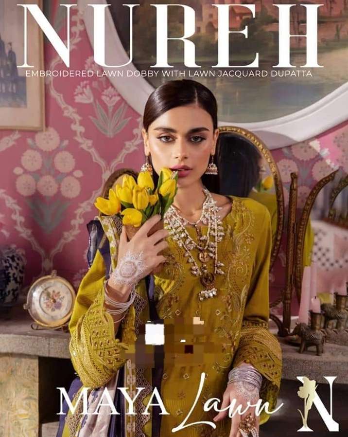 Nureh Maya Lawn Collection 2024 by Nureh